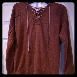 Cute lace up sweatshirt!!!!